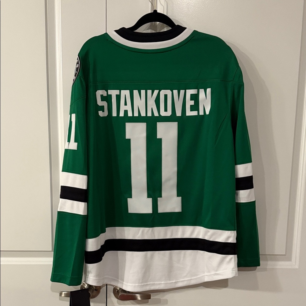 Fanatics Green NHL Licensed Jersey for Logan Stankoven Dallas Stars - Picture 9 of 14
